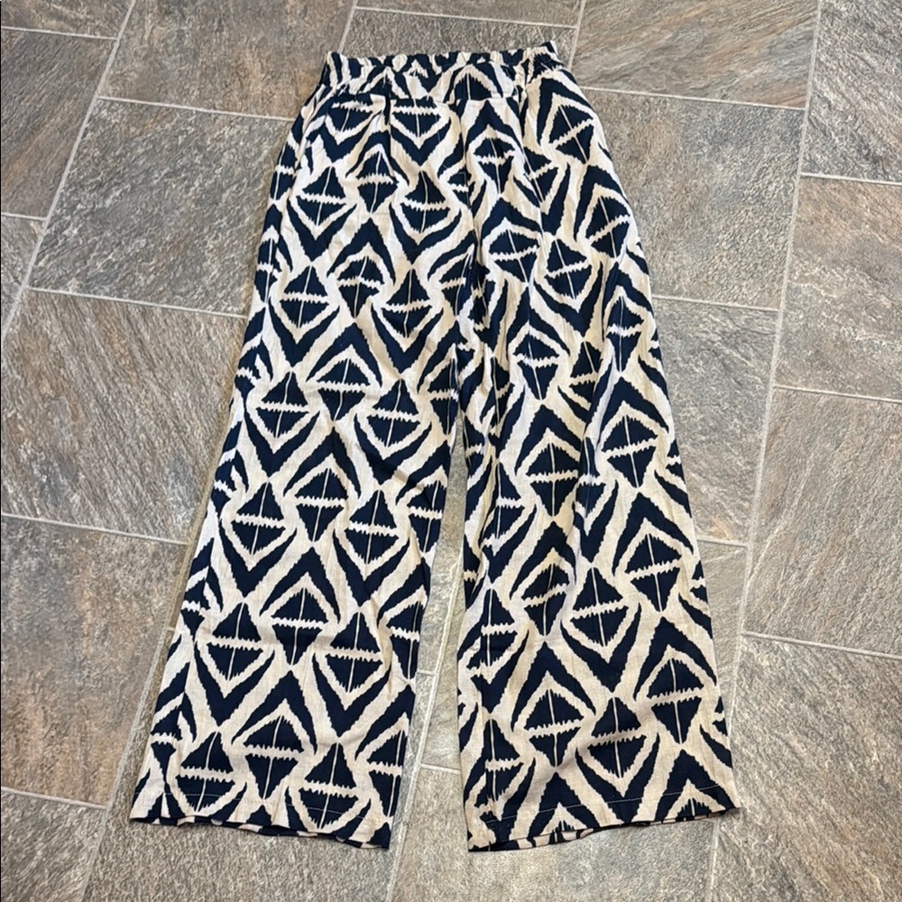 Stylish Geometric Print Wide-Leg Pants